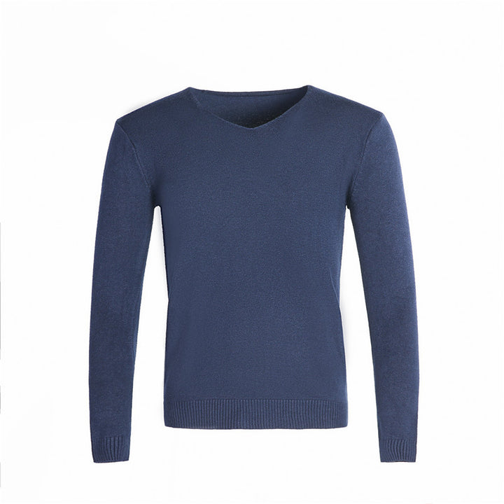 Men's classic V-neck sweater Lisslune