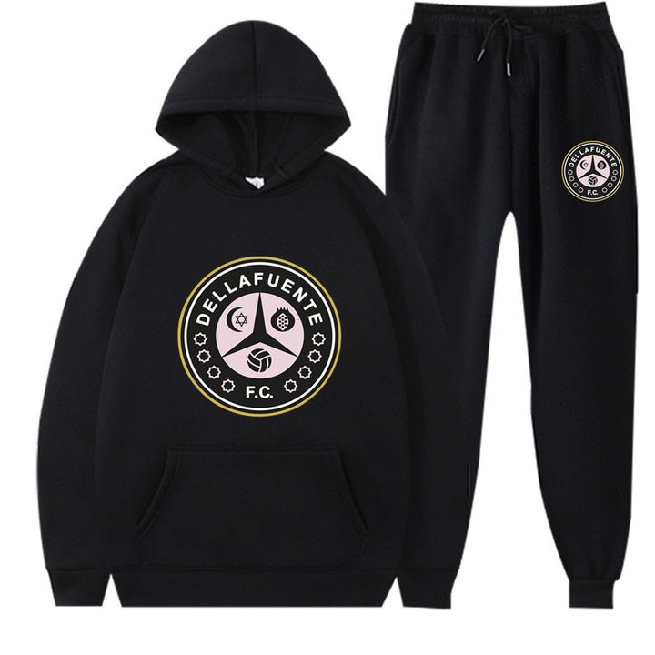 Women’s sweatshirt and jogging pants set with sporty club motif Lisslune