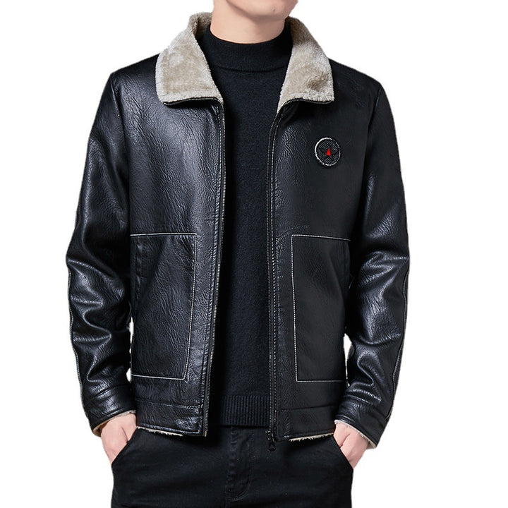 Men's Premium Synthetic Leather Jacket Lisslune