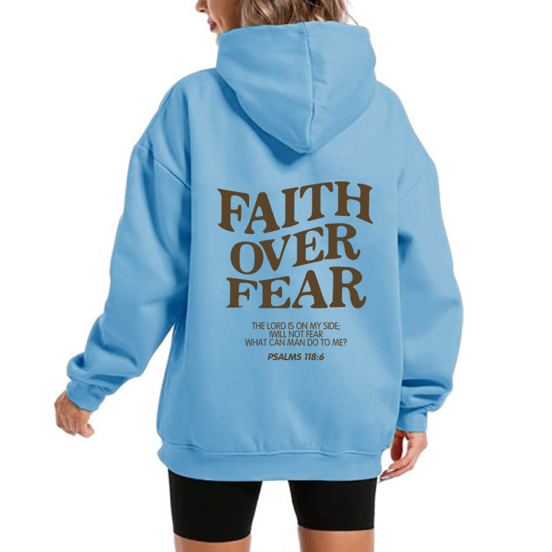 Women's hoodie with motivational lettering and comfortable fit Lisslune