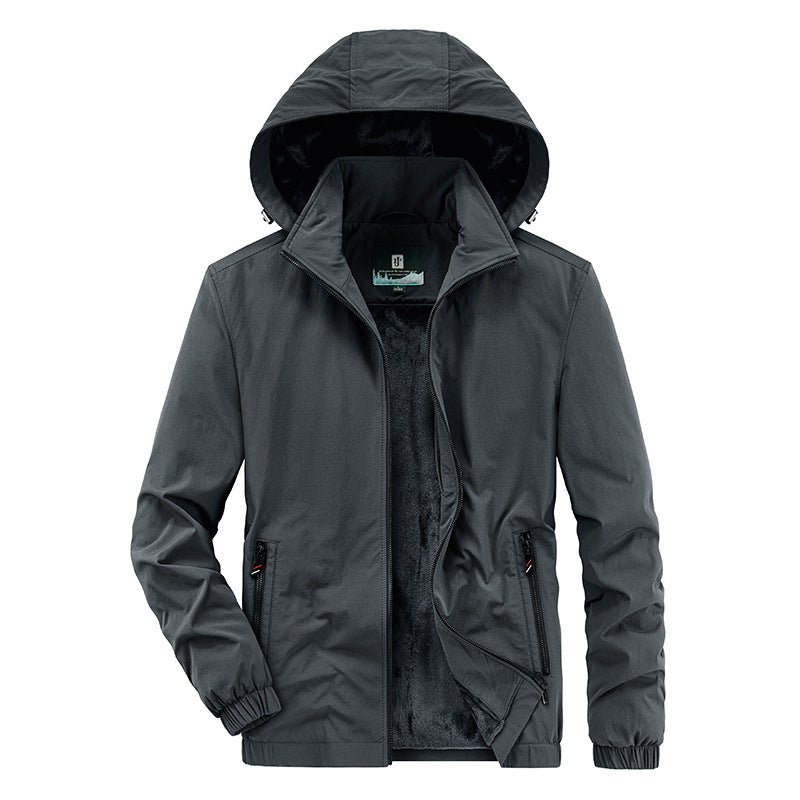 Men's Sporty Transitional Jacket with Innovative Cut Lisslune