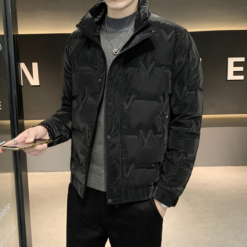 Men's Fashionable Lightweight Padded Jacket with Practical Zipper Lisslune