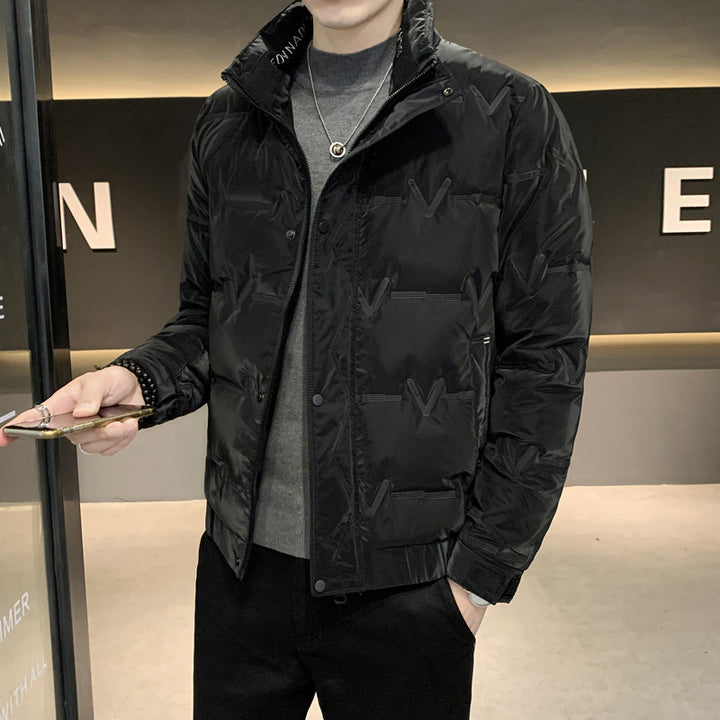 Men's Fashionable Lightweight Padded Jacket with Practical Zipper Lisslune