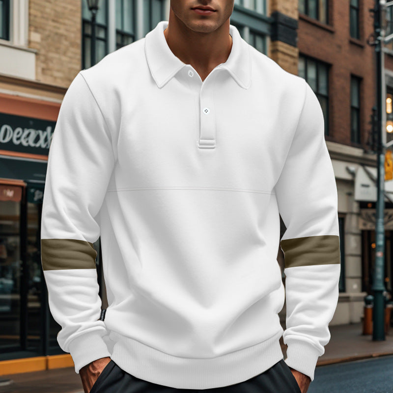 Men's sporty sweater with trendy contrasting stripes Lisslune