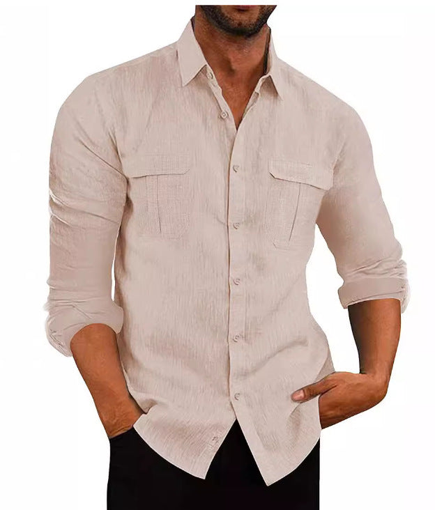 Men's shirt with two breast pockets and modern cut Lisslune