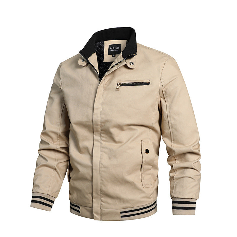 Men's Casual Transitional Jacket with Practical Zip Pockets Lisslune