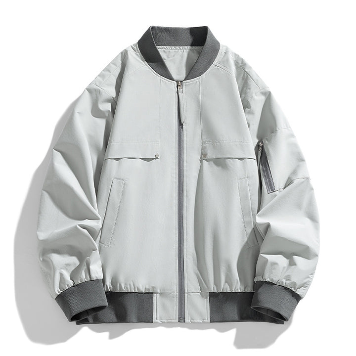 Men's casual transitional jacket with practical pockets Lisslune
