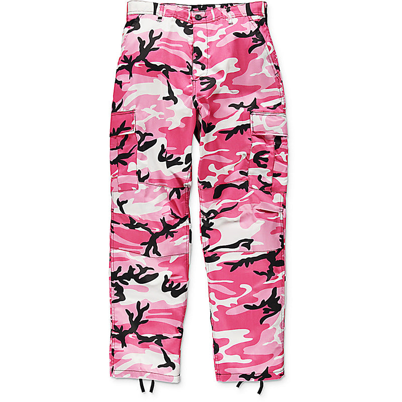 Men's cargo pants in modern camouflage style with a variety of practical pockets Lisslune