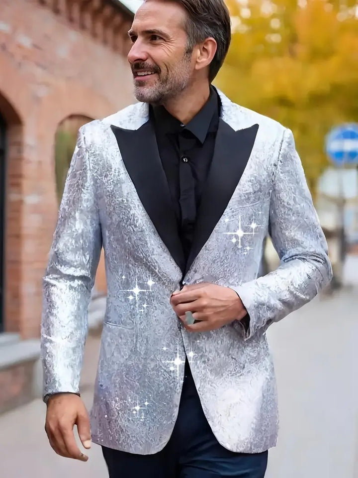 Men's elegant sequin jacket in modern design Lisslune