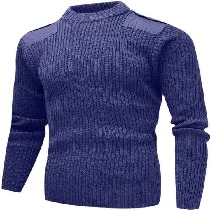 Men's textured knit top with shoulder details Lisslune