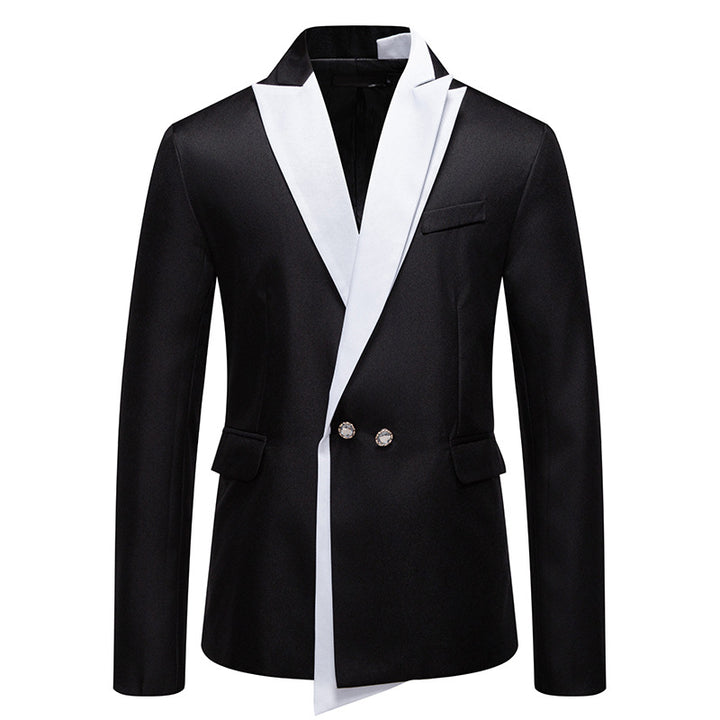 Men's Elegant Tuxedo Blazer with Contrasting Lapel Lisslune