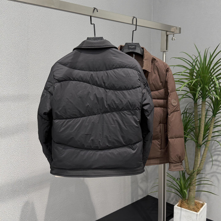 Men's Quilted Casual Jacket with Practical Button Plackets Lisslune