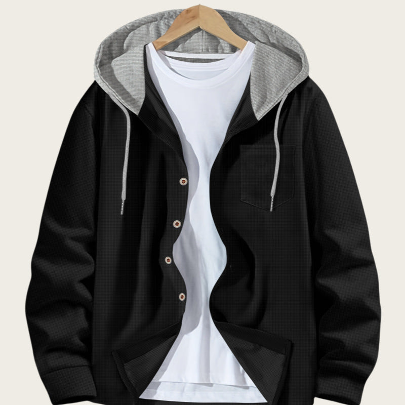 Men's lightweight jacket with integrated hood and practical pockets Lisslune