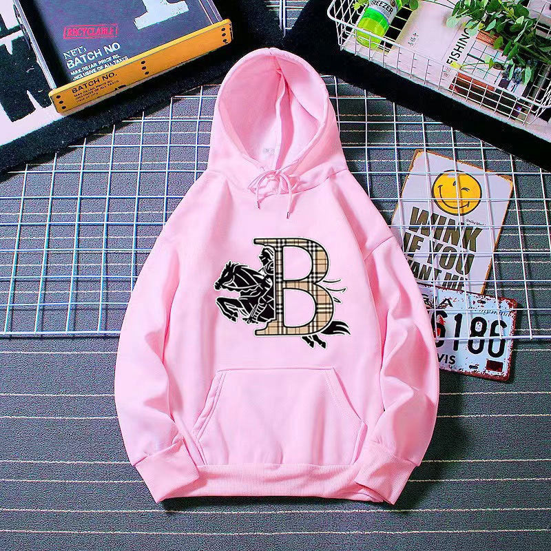 Women's hoodie with a stylish horse motif and luxurious font Lisslune