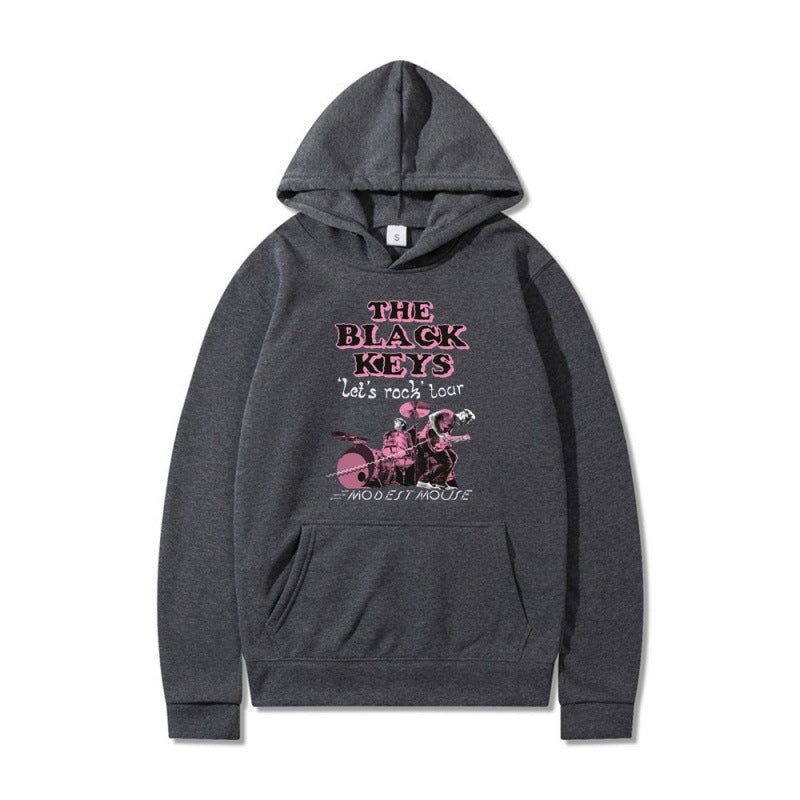 Women's hoodie with creative rock band design and comfortable fit Lisslune