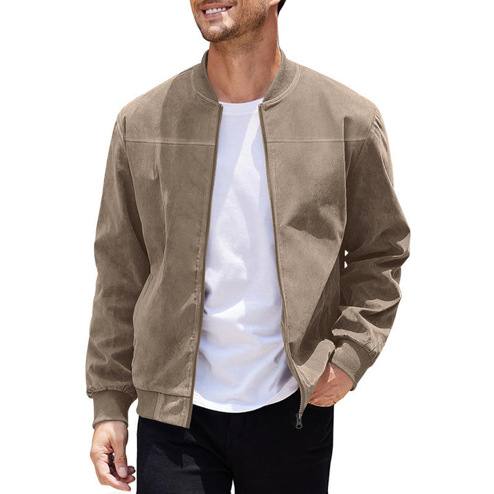 Men's elegant bomber jacket made of high-quality velour Lisslune
