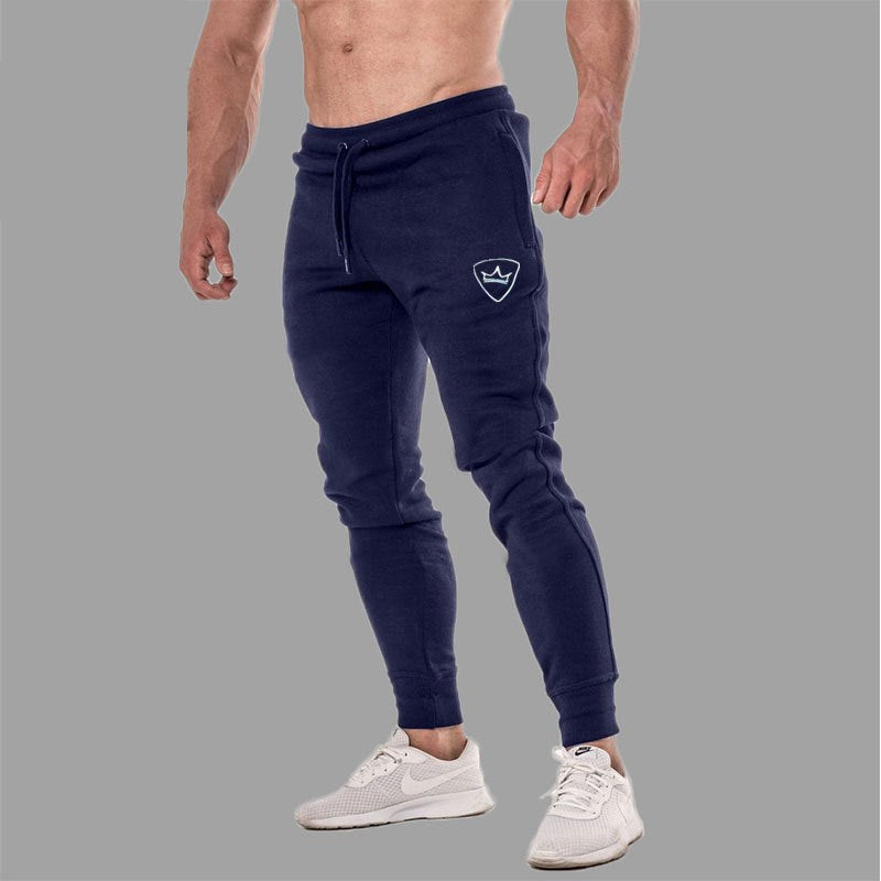 Men's sporty jogging pants with elastic waistband and stylish cut Lisslune