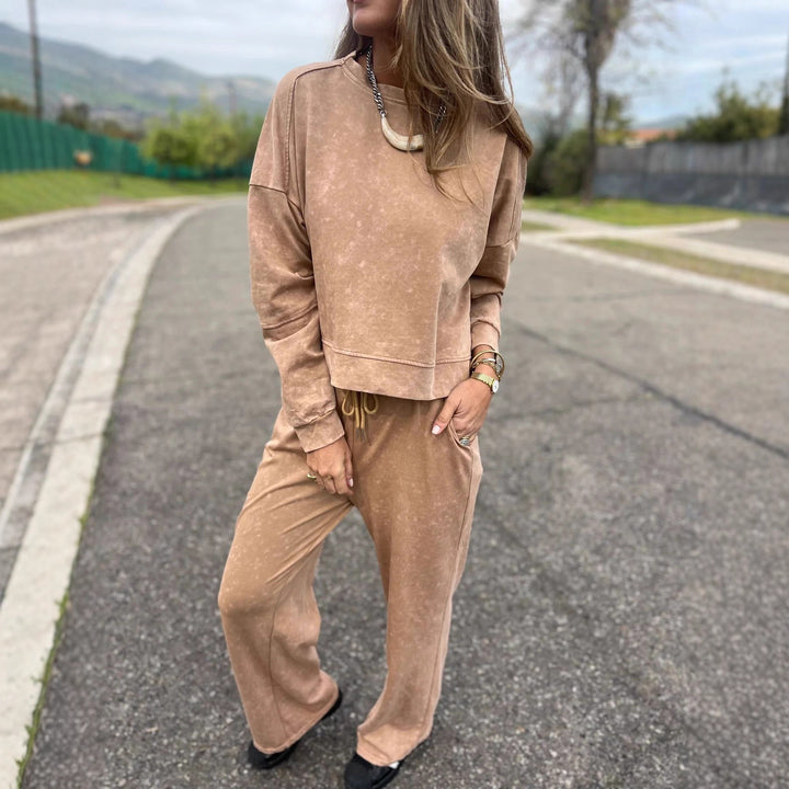 Women Casual Sweatshirt and Jogging Pants Set Lisslune