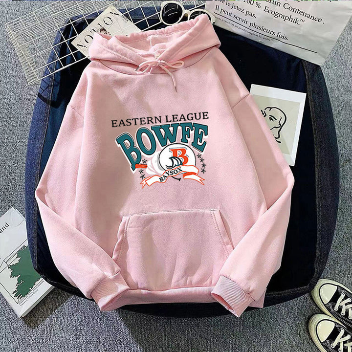 Women's sporty hoodie with trendy graphic print Lisslune