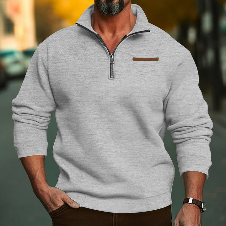 Men's Fleece Sweatshirt with Zip Lisslune