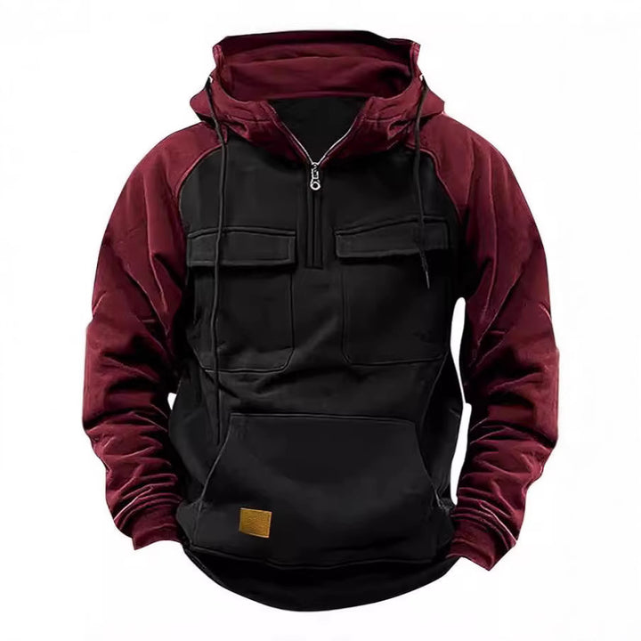 Men's functional hooded jacket with practical pockets Lisslune