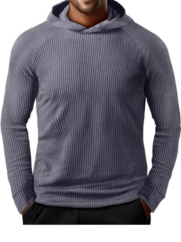 Men's casual hoodie with textured material Lisslune
