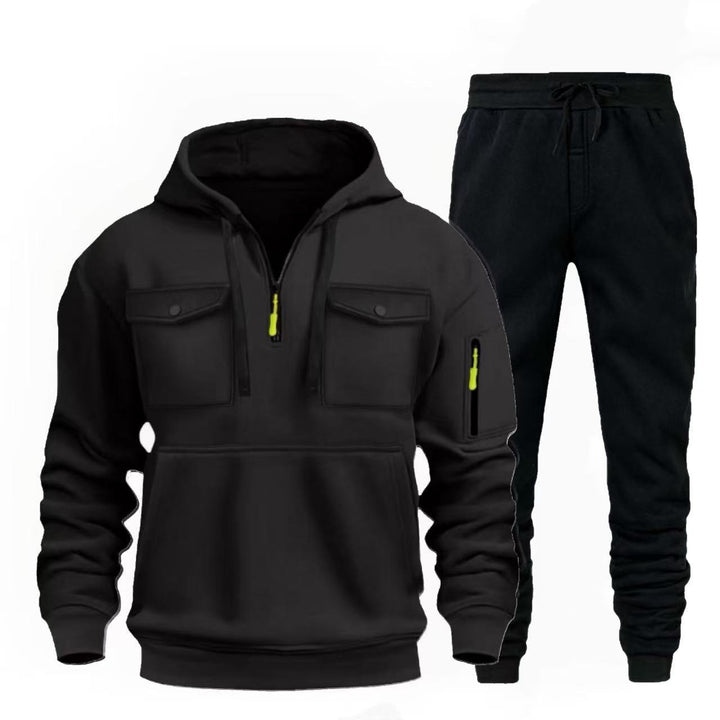 Men's casual leisure combination with functional pockets Lisslune