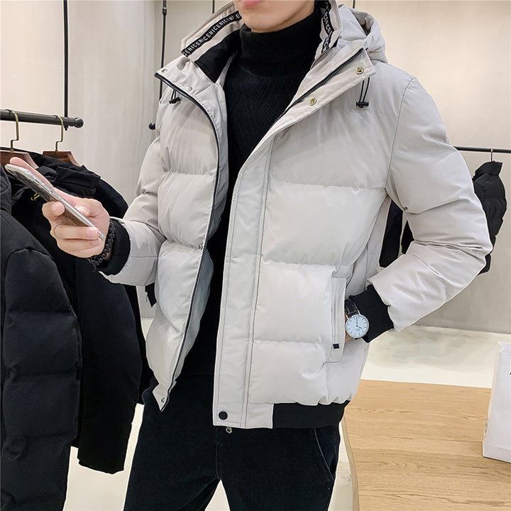 Men's insulated quilted jacket with practical hood Lisslune