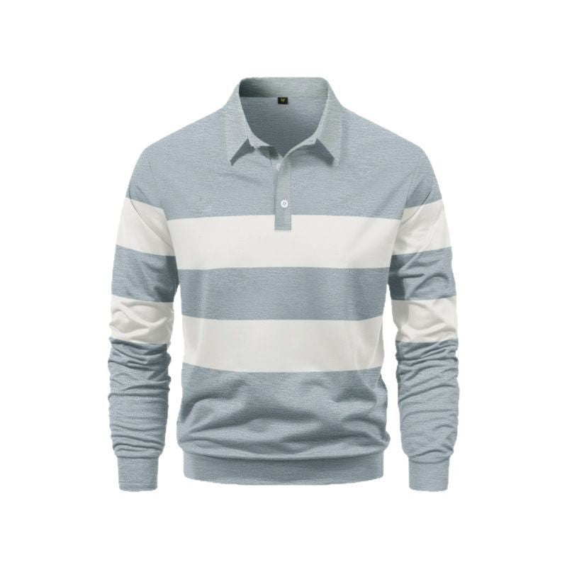Men's Polo Shirt with sporty stripe design Lisslune