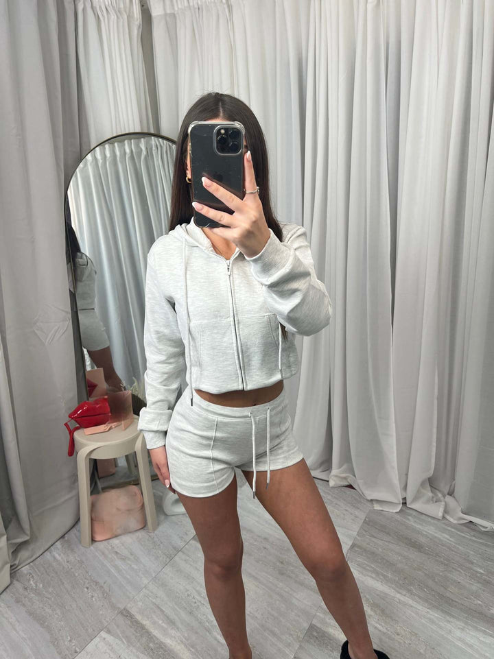 Women's sporty crop top and shorts set Lisslune