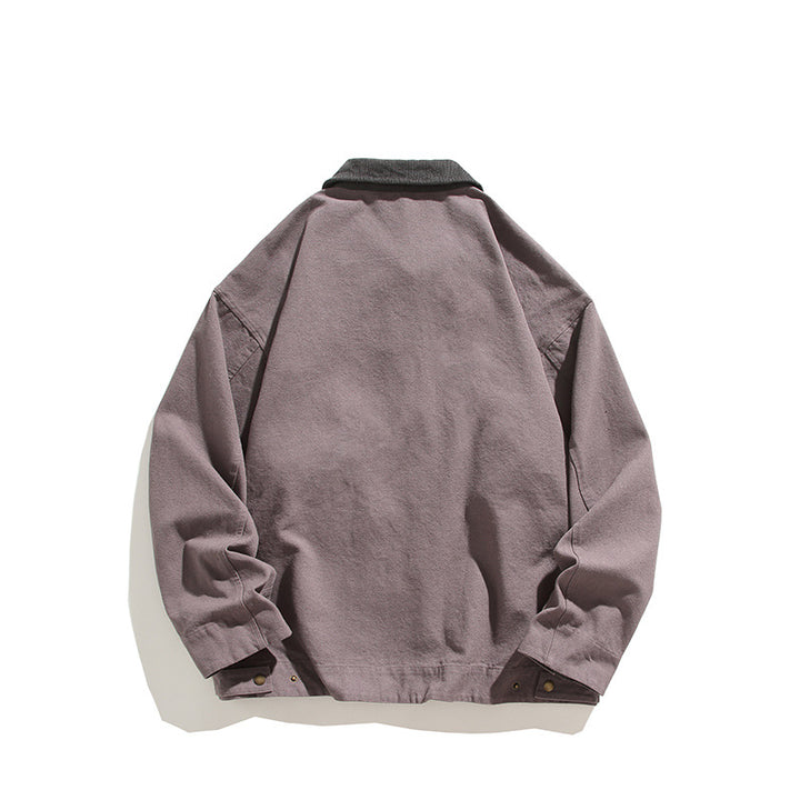 Men's robust leisure jacket with high collar and practical pockets Lisslune
