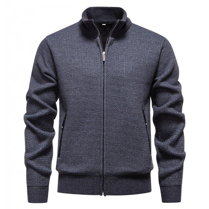 Men's cardigan with modern zipper and practical pockets Lisslune