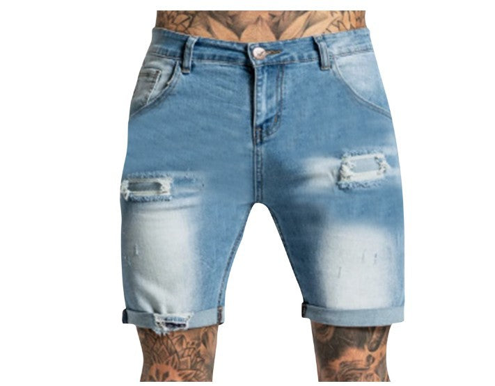 Herren Destroyed Jeansshorts Lisslune