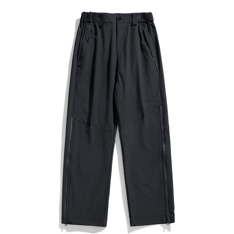 Men's Technical Sports Pants with Elastic Waistband and Practical Pockets Lisslune