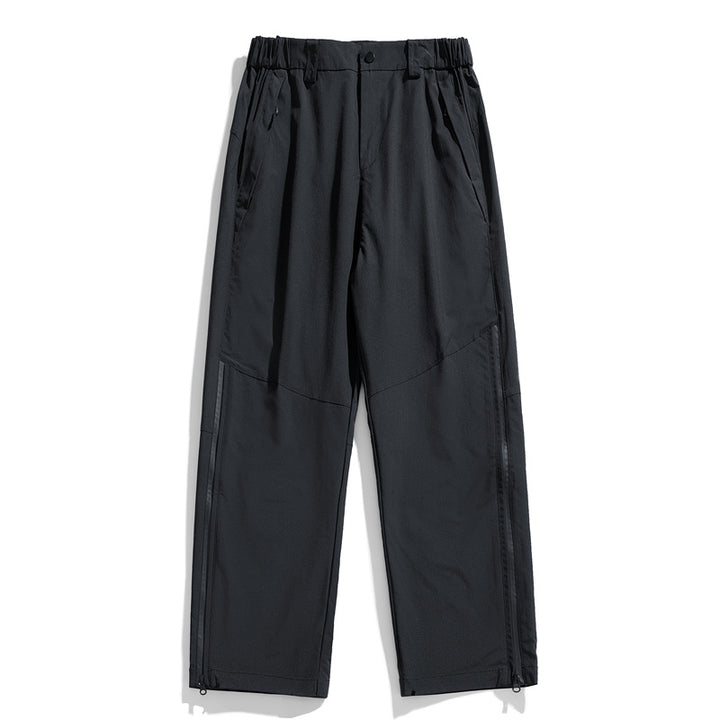 Men's Technical Sports Pants with Elastic Waistband and Practical Pockets Lisslune