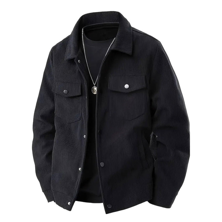 Men's structured top jacket with practical pockets Lisslune