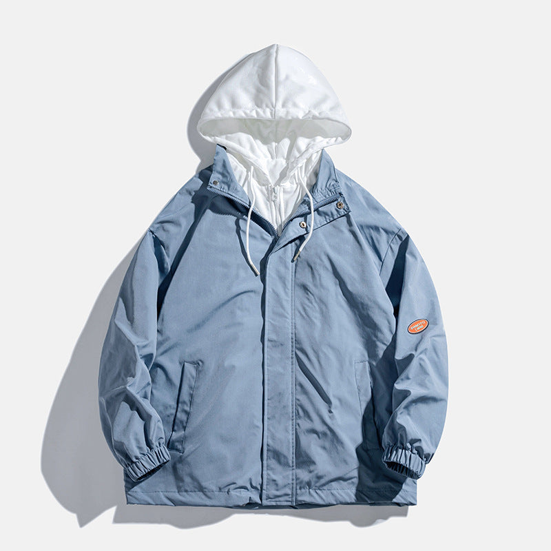 Unisex transitional jacket with hood and breathable inner lining Lisslune