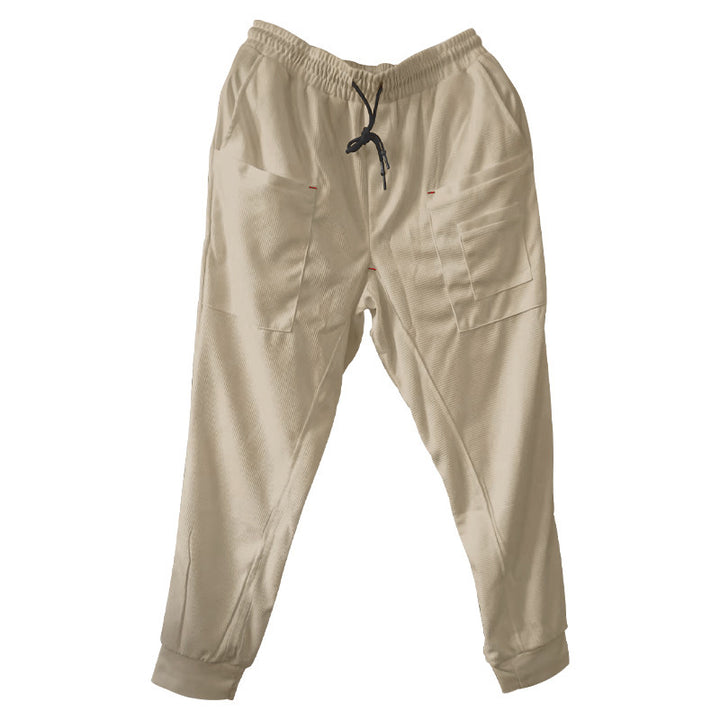 Men's Comfortable and Functional Cargo Pants with Elastic Waistband Lisslune