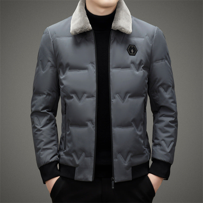 Men's Stylish and Functional Quilted Jacket with Soft Collar Lisslune
