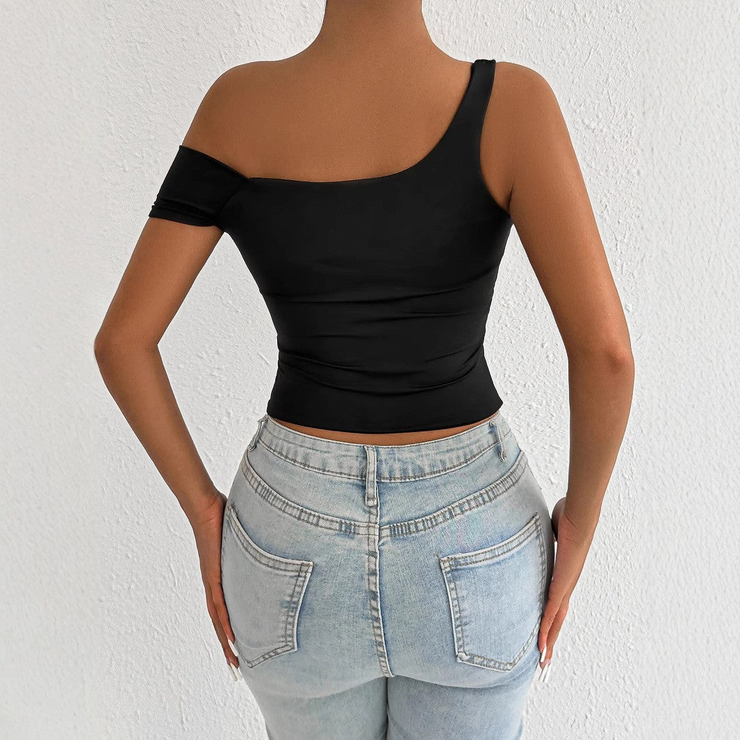 Damen Off-Shoulder Körperoberteil mit figurbetontem Schnitt Lisslune