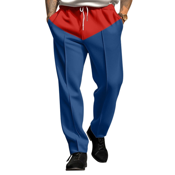 Men's sporty jogging pants with contrast details and adjustable drawstring Lisslune