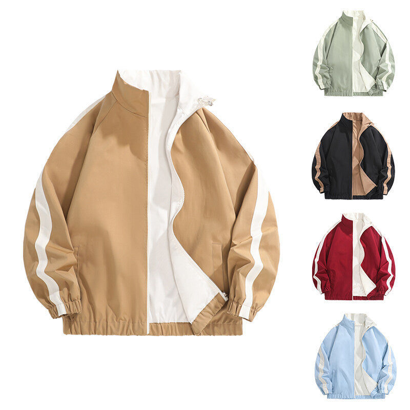 Men's fashionable casual jacket with sporty cut and contrasting accents Lisslune