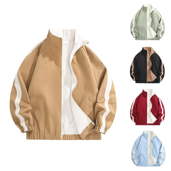 Men's fashionable casual jacket with sporty cut and contrasting accents Lisslune
