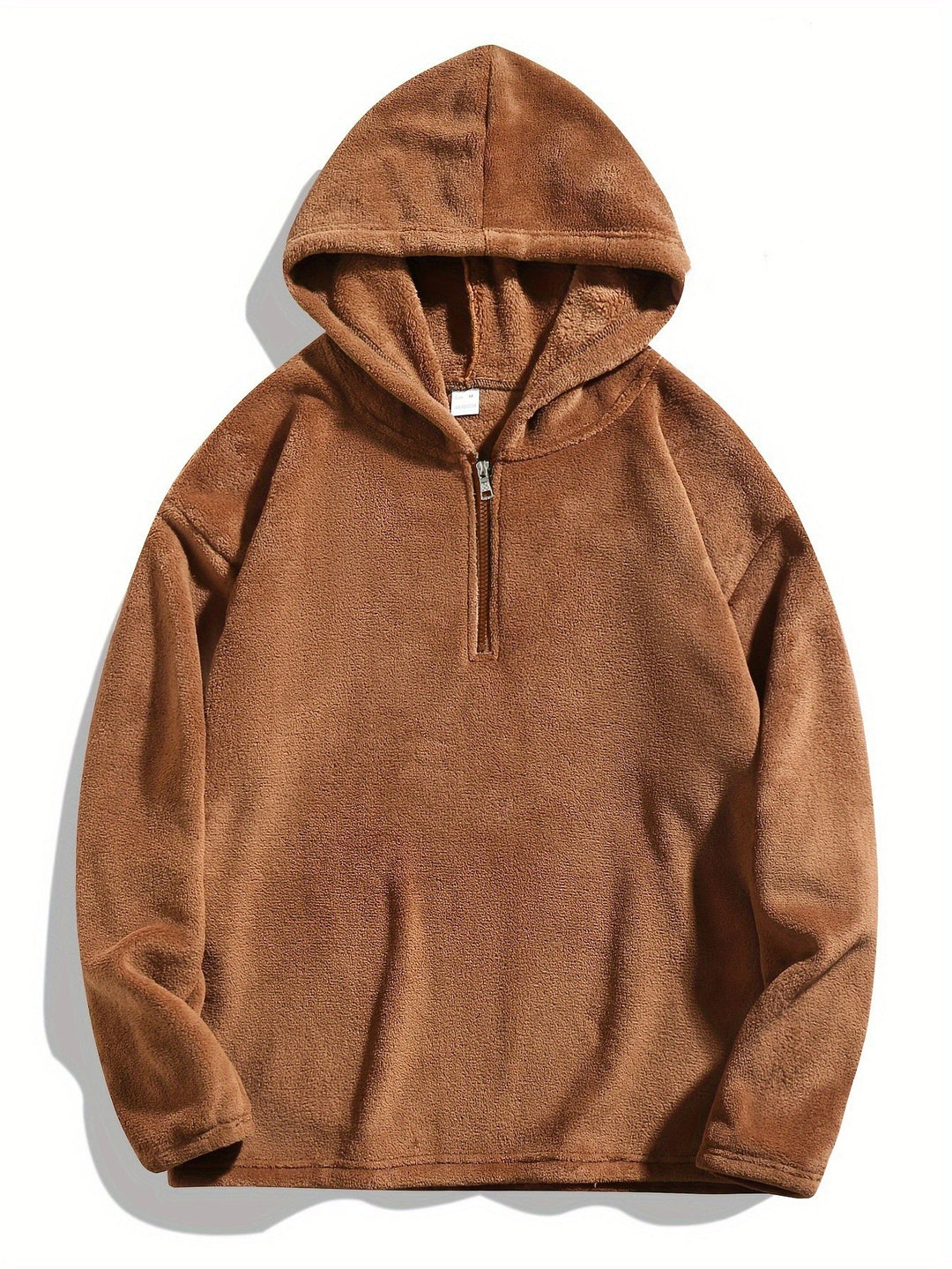 Men's cozy fleece hoodie with practical zip opening Lisslune