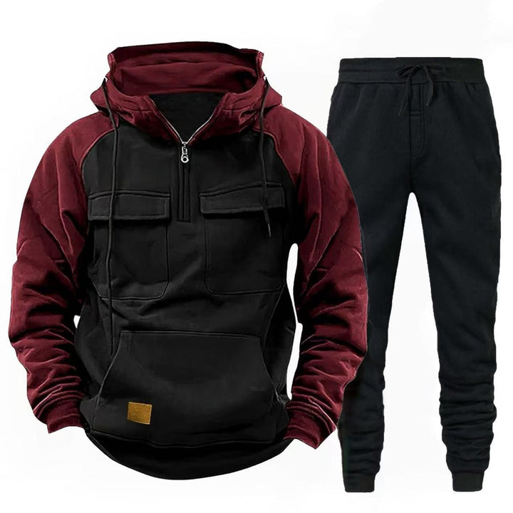 Men's functional zip-up hoodie and jogging pants Lisslune