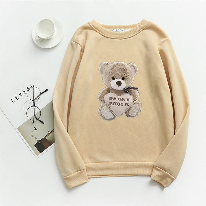 Women's sweatshirt with embroidered bear motif Lisslune