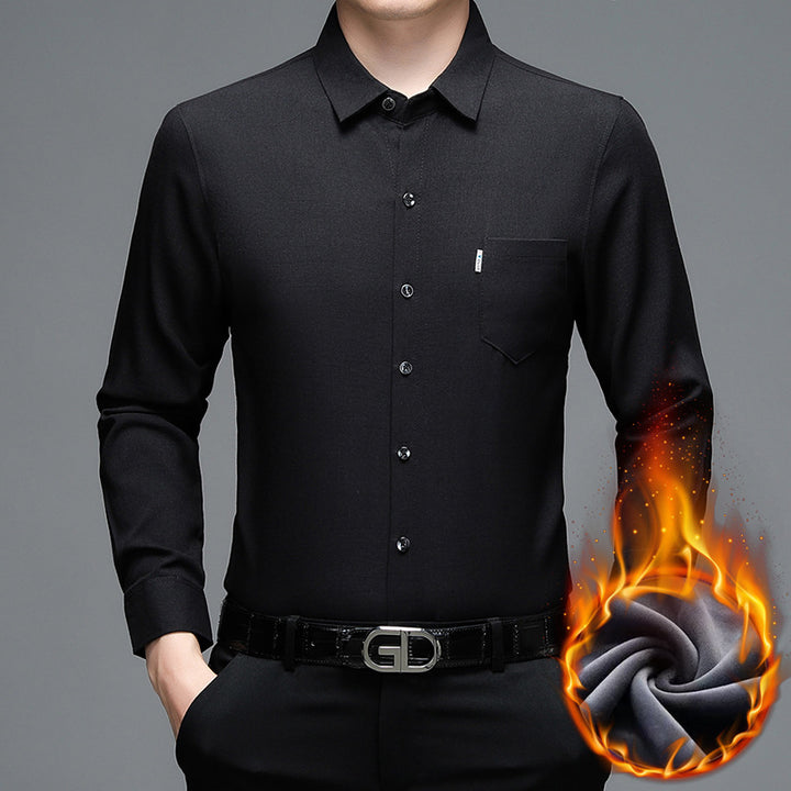 Men's modern long-sleeve shirt with innovative structure Lisslune