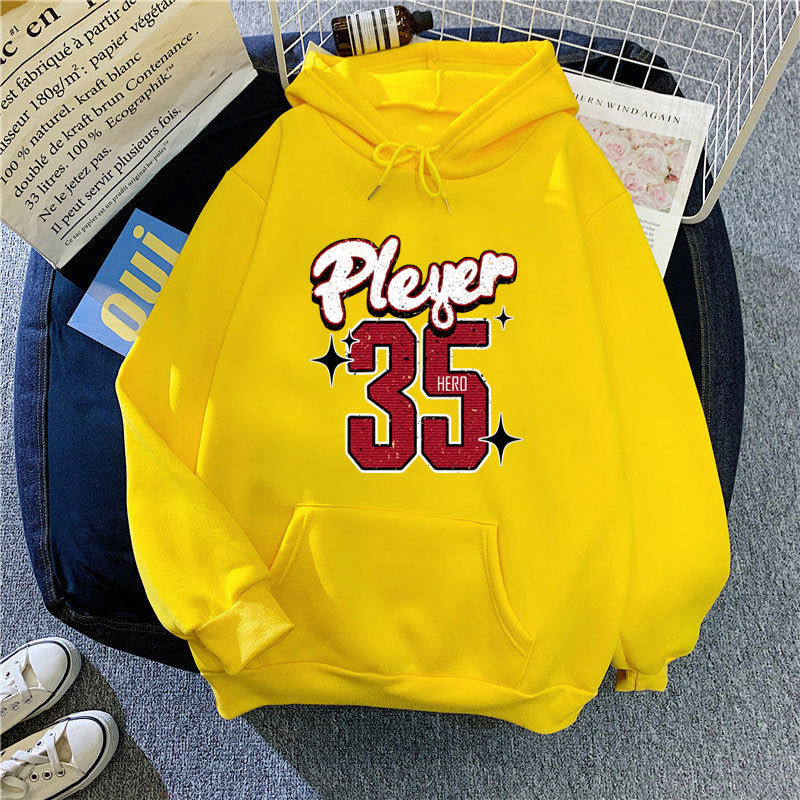Women's hooded sweatshirt with creative basketball design Lisslune