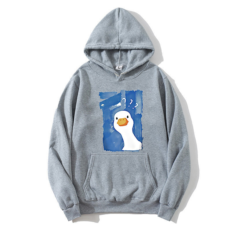 Women's Hoodie with Playful Duck Motif Lisslune 1772613013