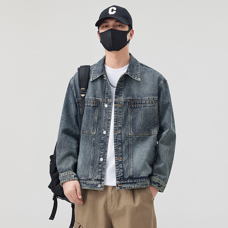 Men's Modern Denim Jacket with Sturdy Details Lisslune